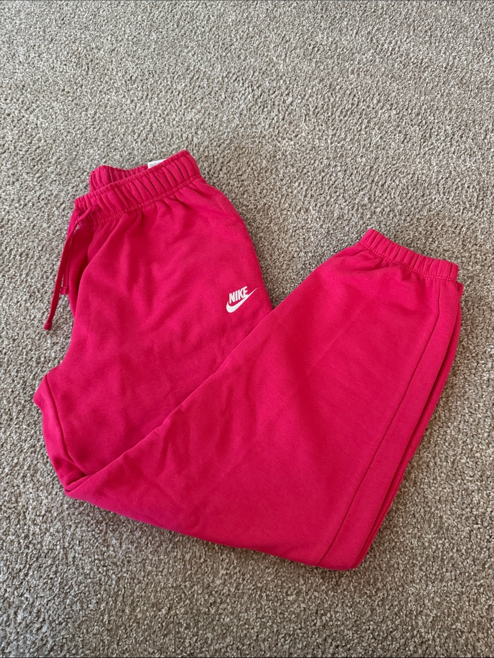 Nike Women’s Bright Pink Fleece Joggers